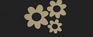 Holzminis: Blume
