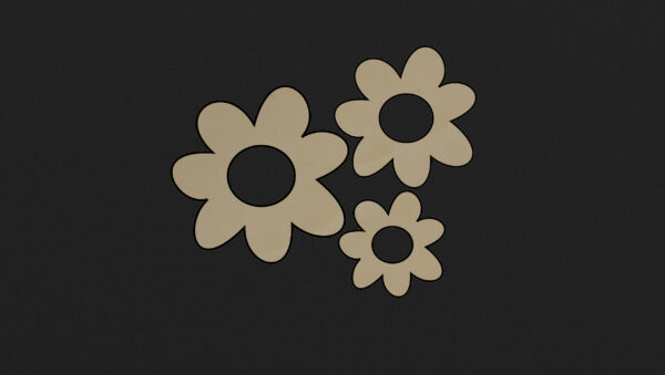 Holzminis: Blume