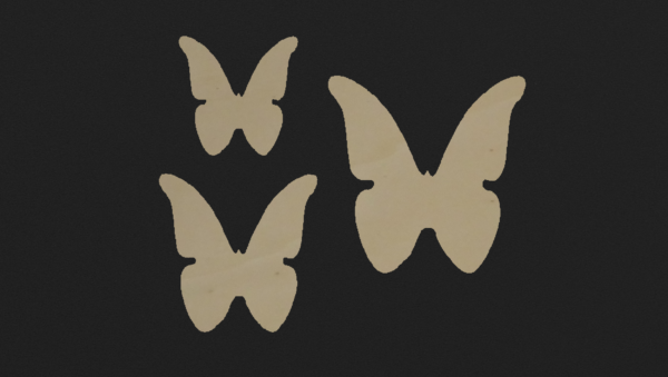 Holzminis: Schmetterling