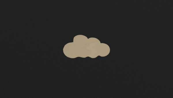 Holzmini: Wolke